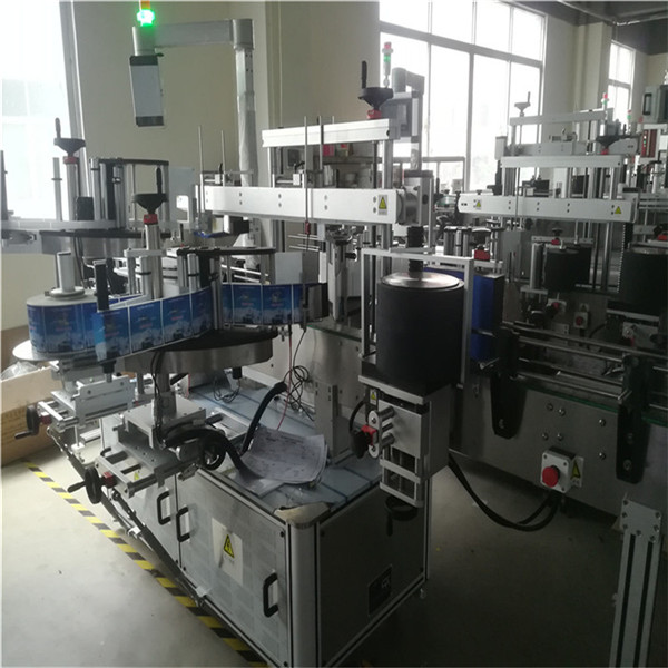 స్టిక్కర్ అప్లికేటర్ మెషిన్, మెడ / ముందు మరియు టవర్ డబుల్ ర్యాప్ రౌండ్ లేబులింగ్ మెషిన్