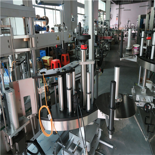 ప్లాస్టిక్ / గ్లాస్ బాటిల్ డబుల్ సైడ్ లేబులింగ్ మెషిన్, స్క్వేర్ బాటిల్ లేబులర్