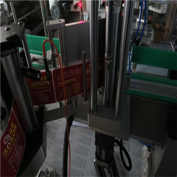 ఆటోమేటిక్ టూ సైడ్ బాటిల్ లేబులింగ్ మెషిన్ అంటుకునే లేబుల్ స్టిక్కర్ షాంపూ వైన్