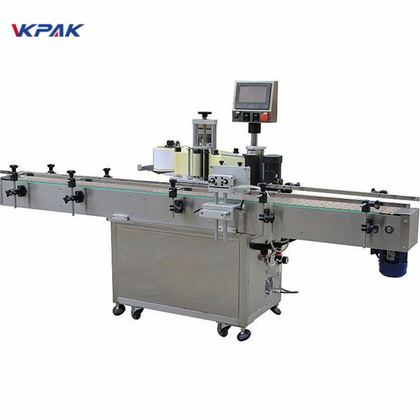 ఆటోమేటిక్ ఆయిల్ లంబ స్వీయ అంటుకునే రౌండ్ బాటిల్ లేబులింగ్ యంత్రం