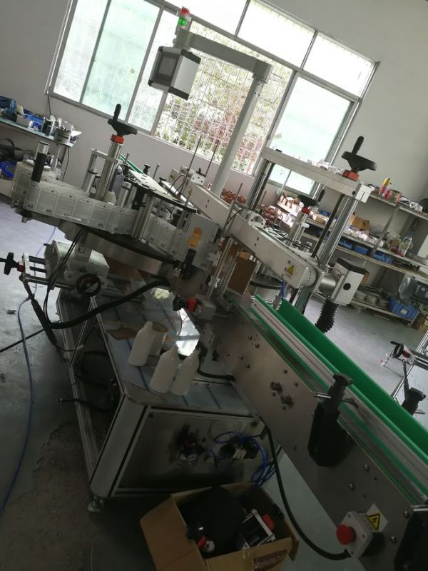 సెల్ఫ్ అంటుకునే స్టిక్కర్ లేబులింగ్ మెషిన్ ఫ్రంట్ అండ్ బ్యాక్ సైడ్, బాటిల్ లేబుల్ అప్లికేటర్